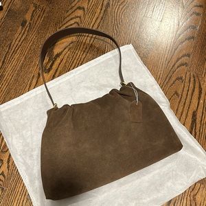 Source Unknown Origami Suede bag